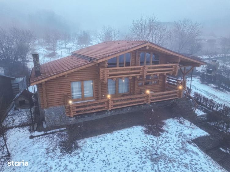 Casa premium din bu?tean,construita cu responsabilitate 980 mp teren - 2