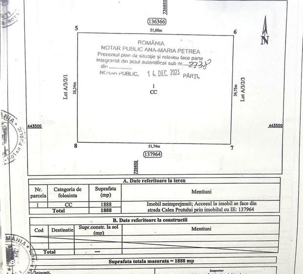 De inchiriat Teren intravilan 2.077 mp zona industriala - 1