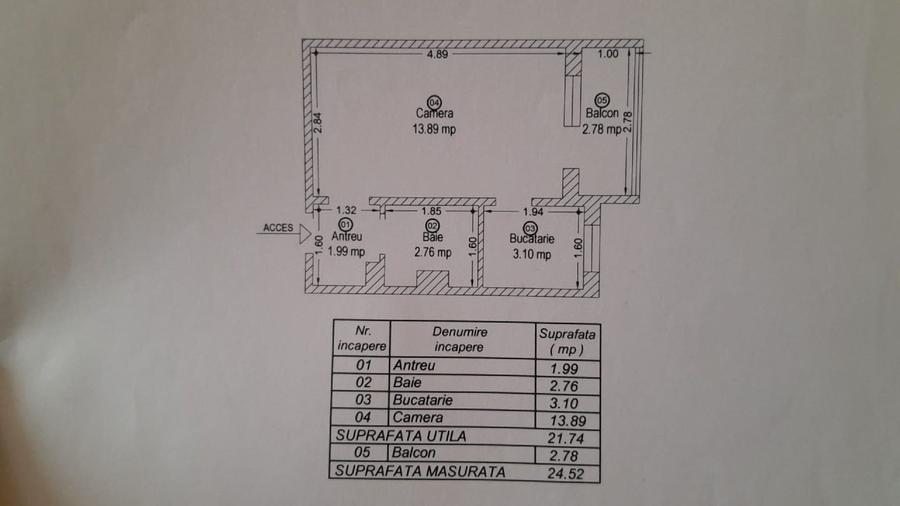Apartament 1 camera zona Freidorf - 1
