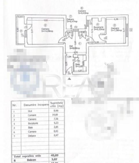 2 camere, et 9/10, mobilat, utilat- Lujerului