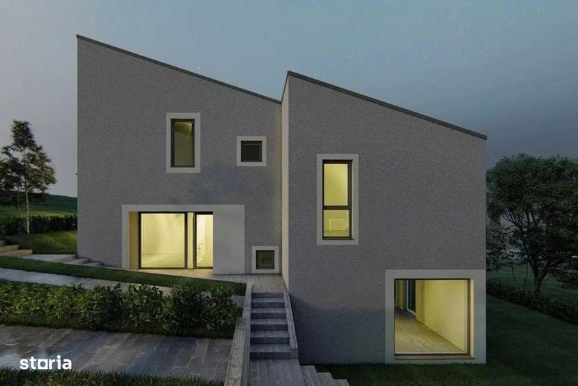Casa finisa cu design scandinav cu panorama spre Cluj in Dezmir - 1