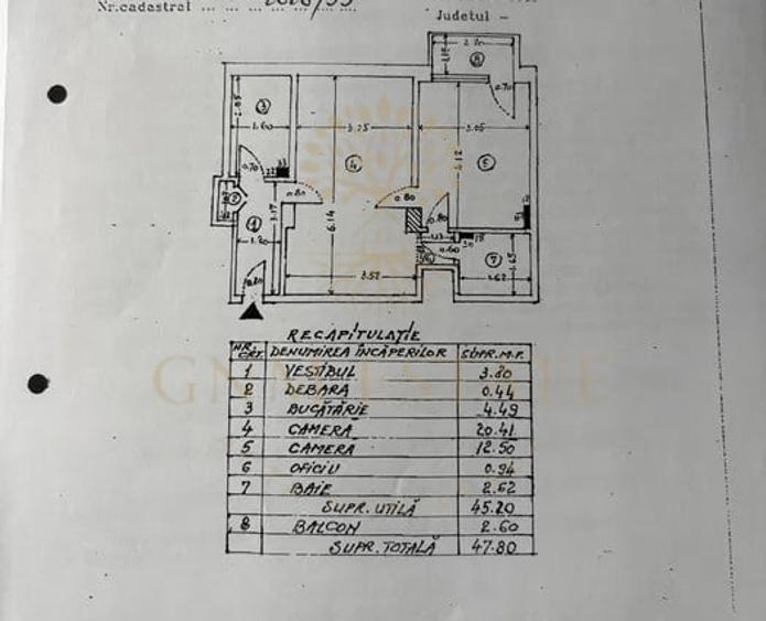 Apartament cu 2 camere semidecomandat, mobilat în Magheru