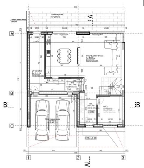 Duplex cu 5 camere cu Canalizare în Central