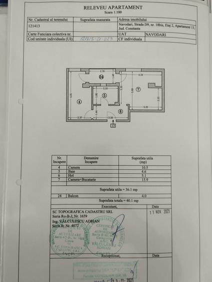 Apartament cu 2 camere decomandat în Nord