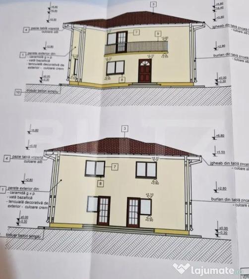 Casă cu 5 camere cu Teren 333 Mp în Canta