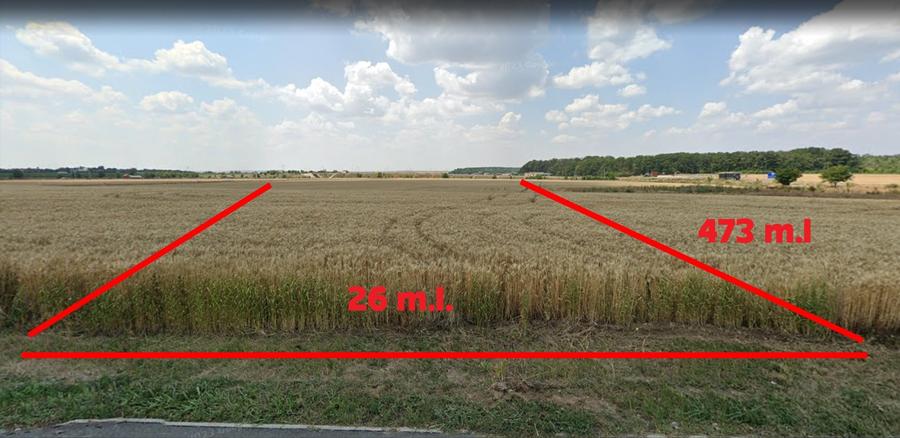 Teren Intravilan Constructii de 12.300 mp, Cu Deschidere la Sosea Asfaltata - 4