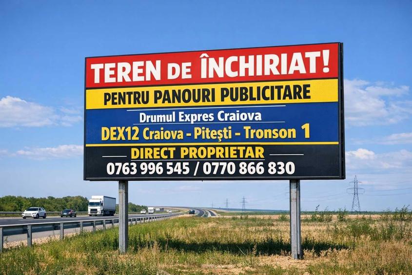 Teren de inchiriat Banner publicitar Totem Unipol - 1