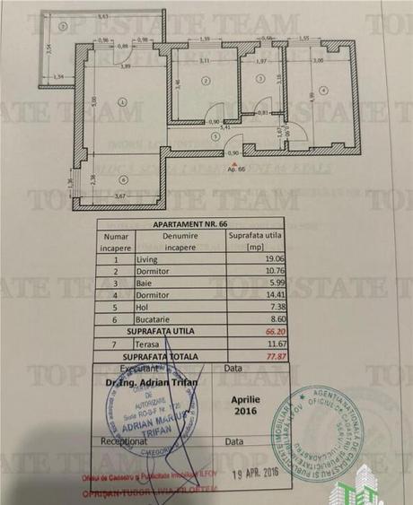 Apartament 3 camere in stare impecabila | 78mp - 12