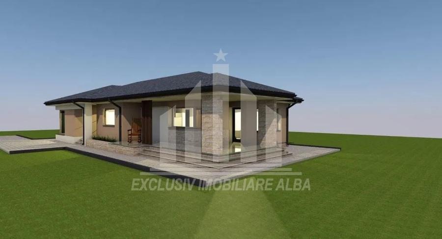 Casa individuala | 1 nivel | 136 mp | 609 mp teren | Barabant - 1