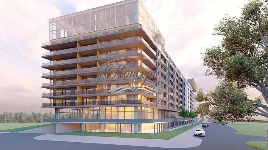 Apartament spectaculos cu perete cortina si terasa generoasa, strada Soporului - 6