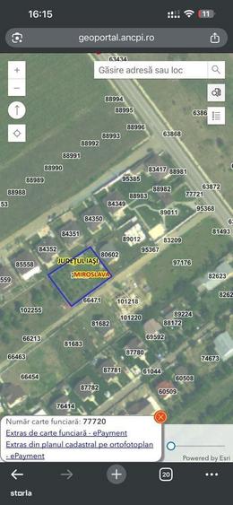 Teren 1000 mp, Ciurbesti langa Sos de Centura, Comision 0% - 5