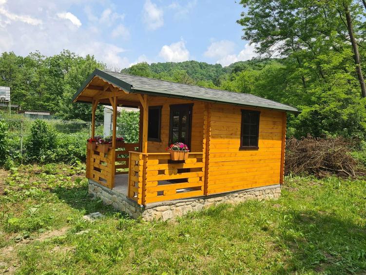 Teren cu constructii Cosmina de Sus - Foisor, baie, cabanuta si umbrar - 5