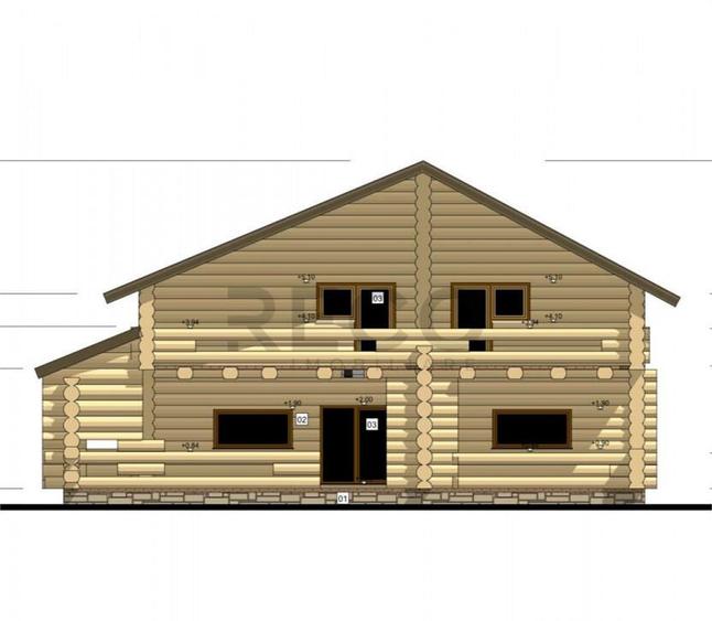 RECO Casa relocabila din busteni de molid - 2