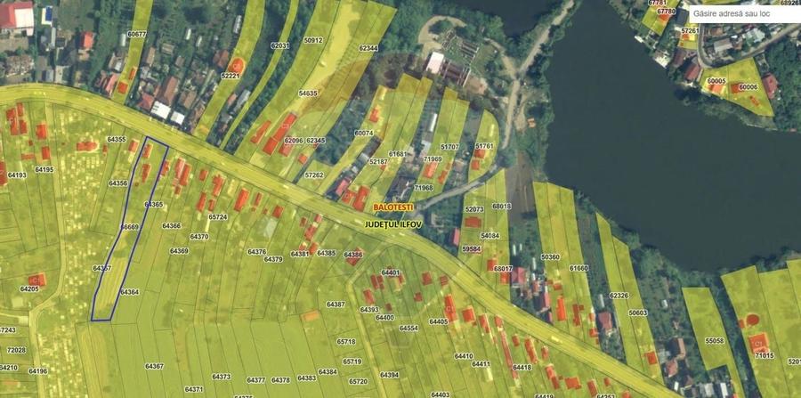 Teren intravilan de inchiriat  - 3.600mp Soseaua Unirii - Balotesti - 2