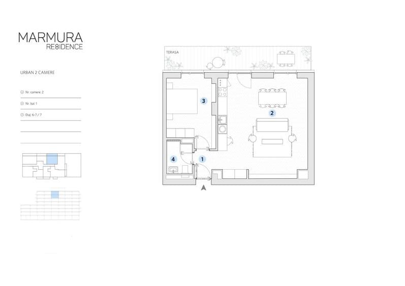 Marmura Residence, apartament nou cu terasa, 72mp, M Jiului - Kaufland Buc Noi - 13