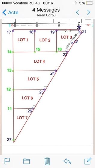 Teren cu vedere la mare faleza Corbu - 4