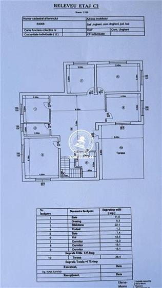 Casă cu 6 camere cu Teren 750 Mp în Ungheni
