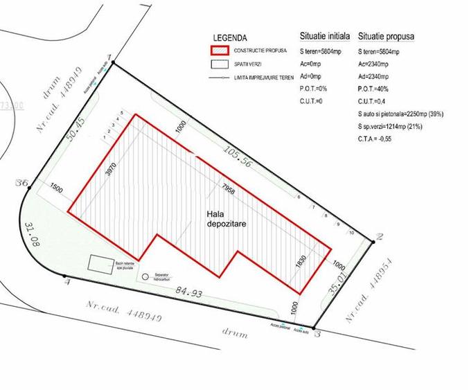 Teren Construcții intravilan de 5804 mp, în Șagului