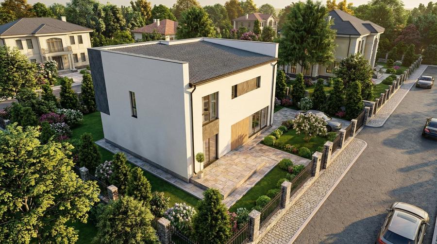 Casa individuala cu 5 camere. Teren 400 mp. Comision 0 - 4