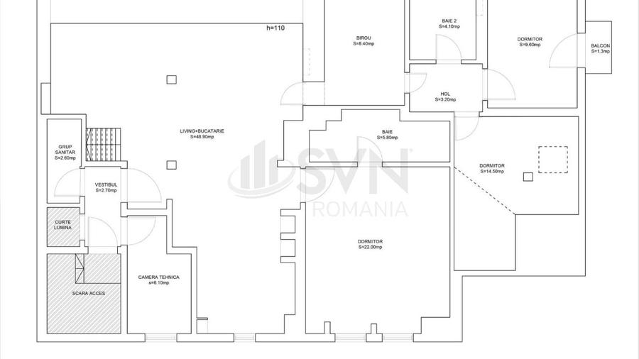 REA1023804 Apartament tip loft in vila I 168 mp  I Floreasca - 7