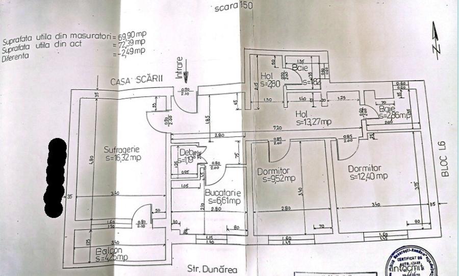 Apartament 3 camere decomandat, 70 mp, 2 băi, balcon | Strada Dunării, Călărași - 15