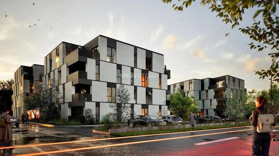 Apartament nou cu o camera de vanzare Via Carmina la pret de presale