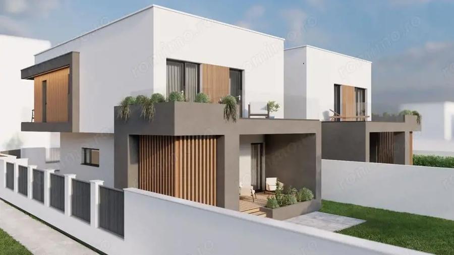 Duplex Sacalaz P+E,4Camere,3 Bai,Proiect Modern - 7