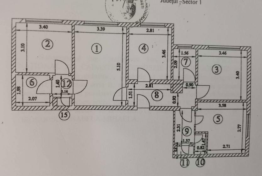 Proprietar vand apartament 4 camere Turda parter - 8