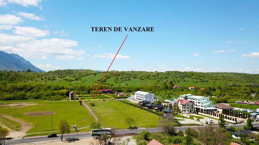 Teren superb in Bran cu parau in spatele lui - 3