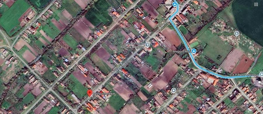 Teren intravilan de vanzare 2,209mp in loc. Mana?tur, jud. Arad - 1