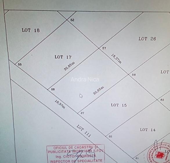 Teren 540 mp, utilita?i aproape, zona lini?tita