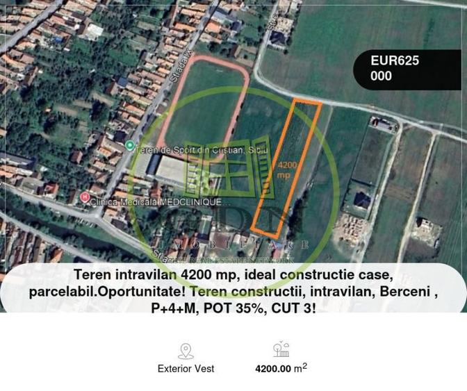 Teren intravilan 4200 mp, ideal constructie case, parcelabil, Cristian - 1