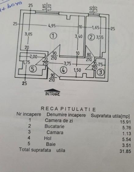 Vanzare/inchiriat Garsoniera decomandata cartierul Exercitiu - Banat - 3