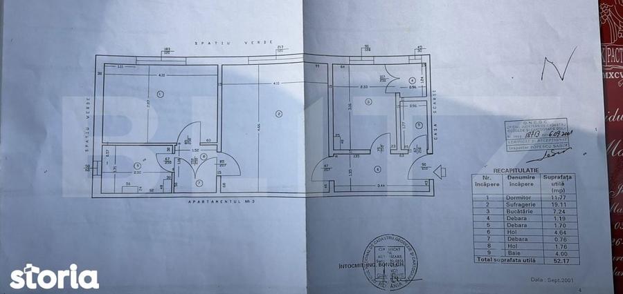 Apartament 2 camere 52 mp, zona Brazda lui Novac - 1