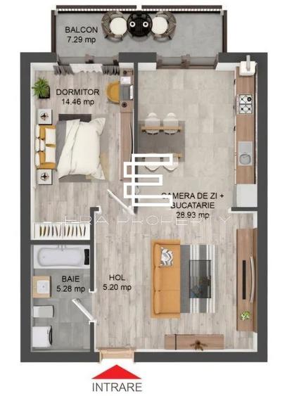 Apartament 2 camere,54mp,  boxa - Selimbar - 12