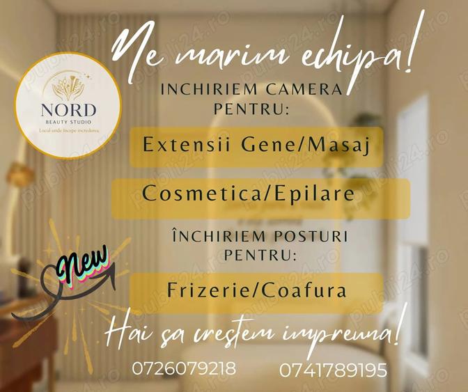 Inchiriez camera sau post de lucru intr-un salon ce se deschide din 1 aprilie - 1