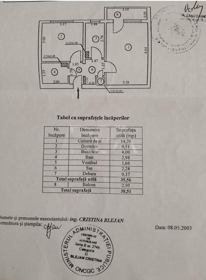 Apartament cu 2 camere decomandat, mobilat în Berceni