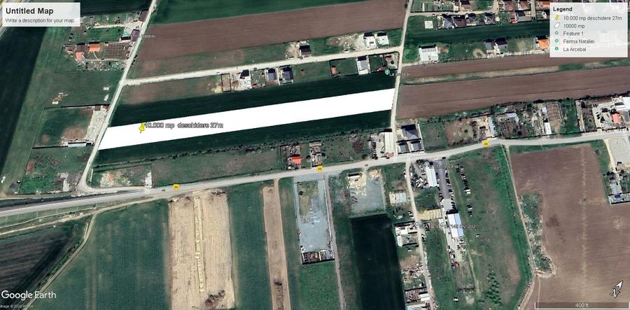 Teren agricol intravilan de 10000 mp, în Exterior Sud