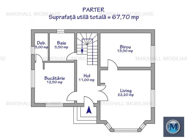 Vila cu 5 camere de vanzare in Paulesti, 136 mp #14046 - 14