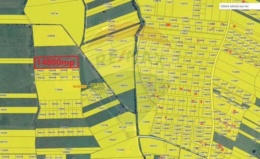 Teren Rasnov zona Glajerie-14800mp extravilan - 3