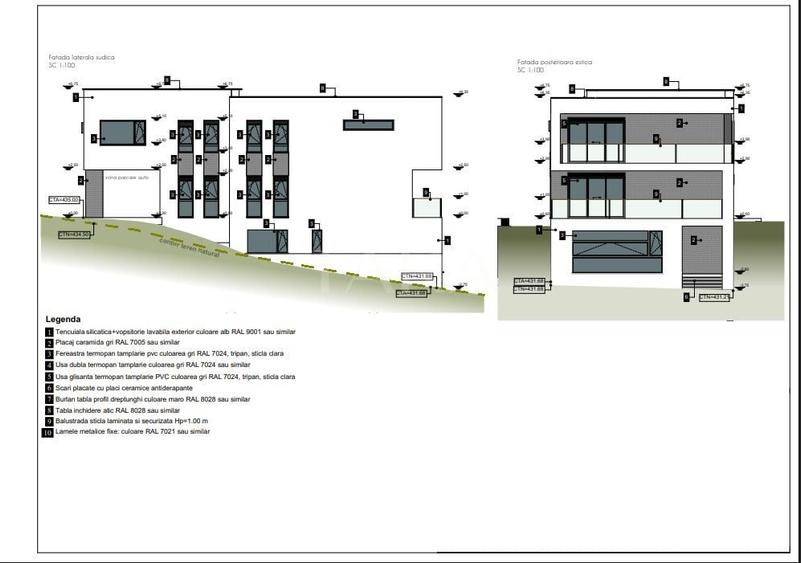 Arhitectura contemporana. Parte de duplex. Cartierul nou C&acirc;mpului. - 4