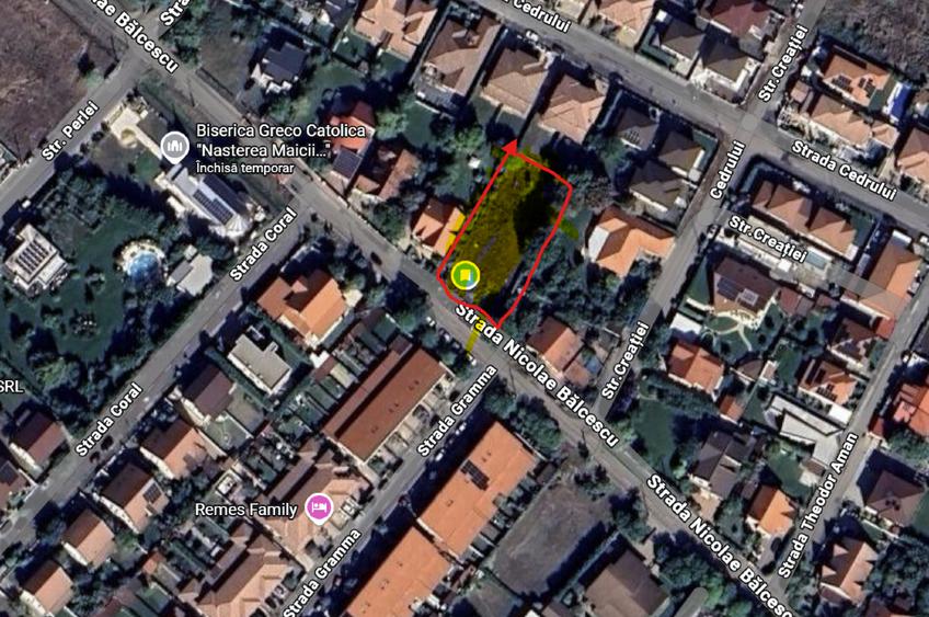 Teren intravilan de vânzare – Dumbrăvița, str. Nicolae Bălcescu - 1