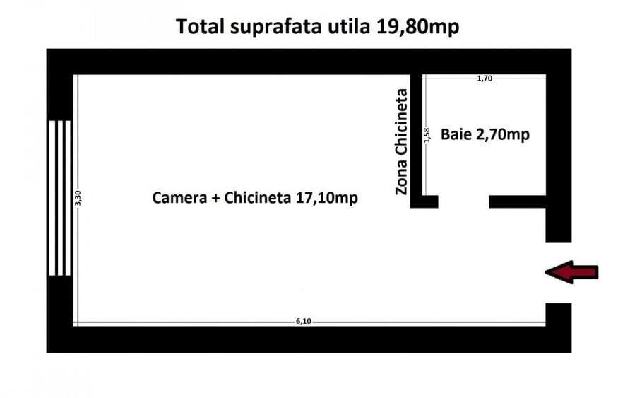 B-dul. Mamaia Lake View - Garsoniera mobilata-utilata - 13