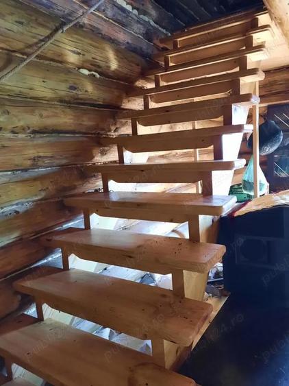 Casa din lemn rotund tratat 60mp pregatita pentru relocare - 4