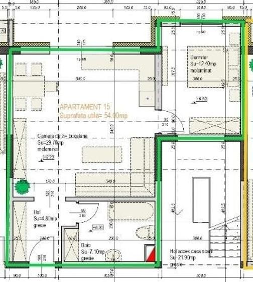 Apartament nou cu 2 camere de vanzare in Complexul Brubus -Santandrei - 17