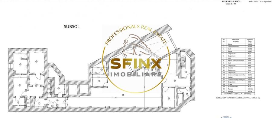 INCHIRIATA-Cladire S-P-5E+TERASA-UNIRII-2305mp-2 minute metrou UNIRII - 2