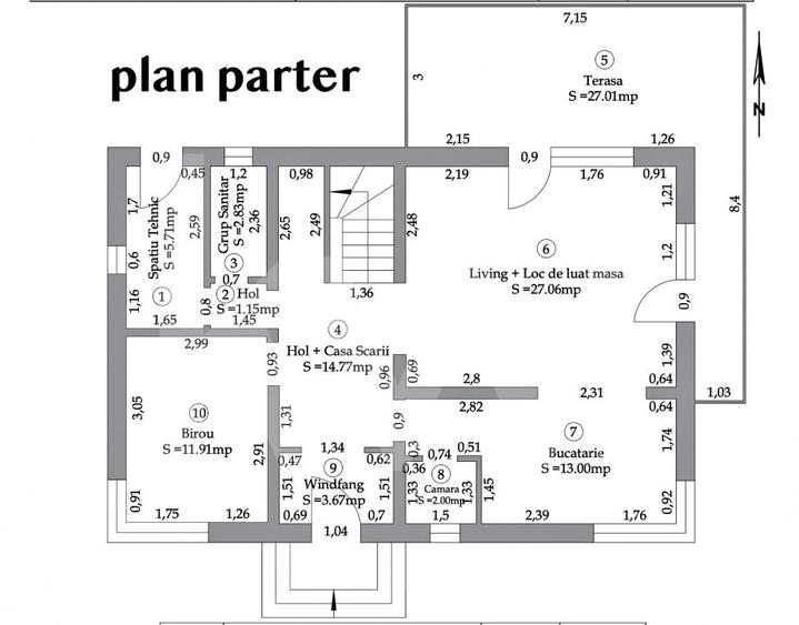 Casa de Vanzare in Cristian, Sibiu - 4 Camere, 2 Terase, Teren 486 - 5