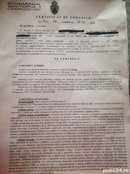 Teren de 225 mp, în Nordului