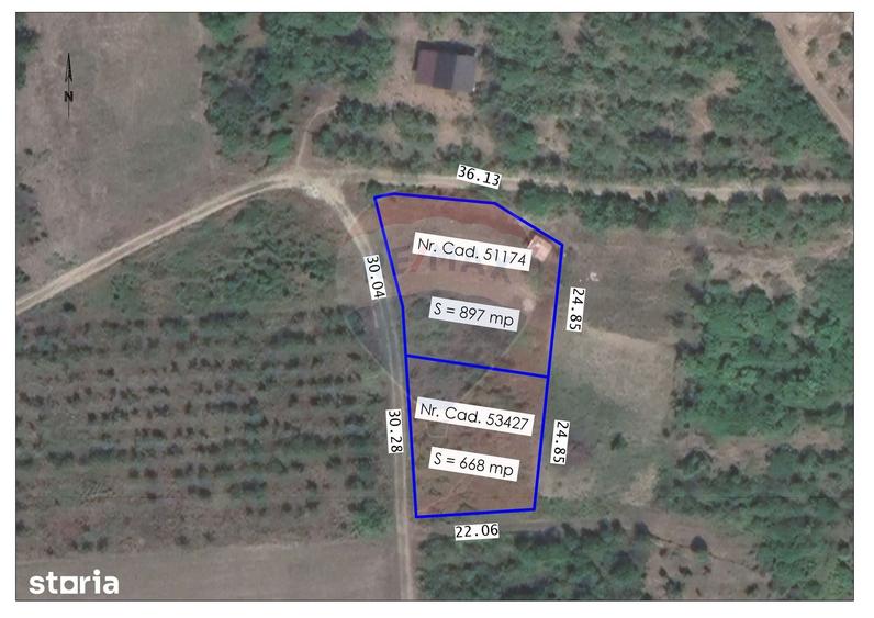 Teren de 897 mp, în Paleu