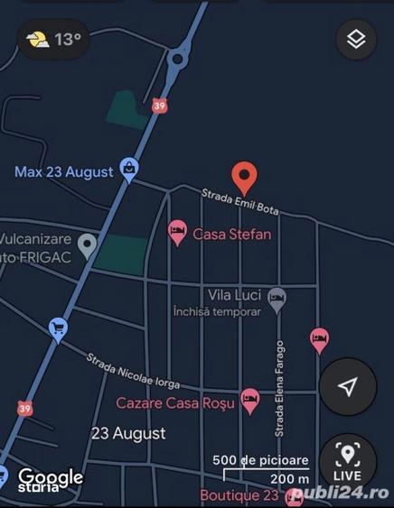 Teren de 600 mp, în 23 August